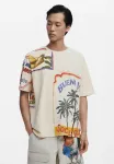 Футболка с принтом Desigual, Beige - фото