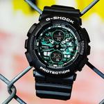 Часы CASIO G-Shock Analog-Digital 'Black Green', черный - фото 3