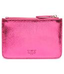 Кошелек женский Pinko кожаный на молнии, розовый - фото 2