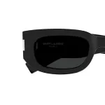 Солнцезащитные очки Rectangular Frame SAINT LAURENT, черный - фото