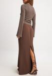 Юбка макси MERMAID SHAPED NA-KD, коричневый - фото 4