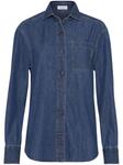 Brunello Cucinelli джинсовая рубашка с декором Monili, синий - фото