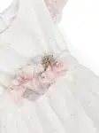 Ярусное платье с цветочной вышивкой Mimilù, белый - фото 3