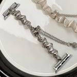 Ремешок Apple совместимый металлический CHENSONG, черный - фото 2