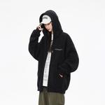 Толстовка унисекс HUANQIU, белая (утепленная, флисовая) - фото 3