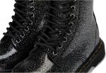 Dr. Martens unisex-child 1460 T (Toddler), Black/Silver Glitter - фото 6