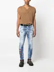 Джинсы с принтом Icon DSQUARED2, синий - фото 2