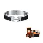 HERMES Позолоченные браслеты для женщин Black/Silver - фото