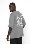 Футболка Multiply Apparel OVERSIZE CREST, Black Soda Washed/Grey - фото 5