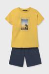 Детский хлопковый комплект Mayoral, желтый - фото 2