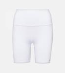 Шорты с высокой посадкой Alo Yoga, белый - фото