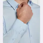 Рубашка узкого кроя Calvin Klein, синий - фото 3