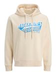 Толстовка с капюшоном Jack & Jones, античный белый - фото