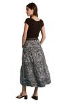 Юбка Daphine Linen Graphic Paisley черного цвета Tyler Boe - фото 3