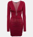 Мини-платье Jordanaga с вырезом и сборками Isabel Marant, Raspberry - фото