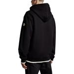 Толстовка с вышитым логотипом Moncler, черная - фото 5