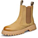Мужские желто-черные Chelsea Boots GZZ с желтой флисовой подкладкой - фото 3