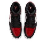 Кроссовки Air Jordan 1 Mid 'Bred Toe' - фото 2