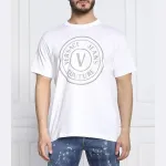 Футболка стандартного кроя Versace, белый - фото