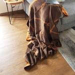 Мягкое одеяло Zollner 00000046, коричневый - фото 3