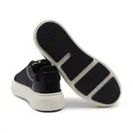 Кожаные кроссовки с монограммой Tory Burch, черный - фото 4