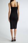 Алина Брайд Страп Бодикон Миди Платье в черном цвете Alice + olivia - фото 3