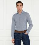 Рубашка мужская Hugo с узором, синий - фото