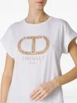 Футболка с логотипом TWINSET, белый - фото 4