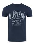 Футболка Mustang Basic Print, синий - фото