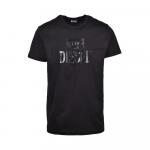 Черная хлопковая футболка Diesel, черный - фото