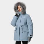 Пуховик женский туманно-серый голубой CAMEL - фото 5