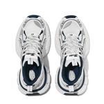 Массивные кроссовки унисекс низкие бело-сине-черные BASLS, потертые бело-голубые - фото 5