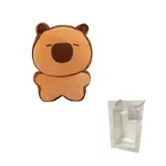 Плюшевая игрушка капибара с печеньем тост G.DUCKKIDS - фото