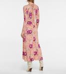 Платье миди Jadessi с цветочным вырезом Isabel Marant, Papaya - фото 3