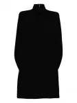 Мини-платье с высоким воротником Alexander Wang, черный - фото