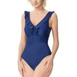 Женский цельный купальник Phistic Pepper Upf 50+ с рюшами, черный - фото 2