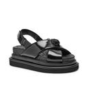 Сандалии женские Kurt Geiger Орсон кожаные лакированные, черный - фото