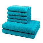 Набор полотенец superfuschel 6 шт Möve, бирюзовый - фото