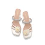 DAPHNE Слайды Slippers Women's Silver, Ecru - фото 9