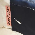 Сумка-шоппер с логотипом Acne Studios, темно-синий синий - фото 5