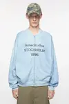 Логотип свитера на молнии Acne Studios, Dusty blue - фото