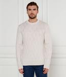 Шерстяной свитер h-elfredo Regular fit Boss, экрю - фото