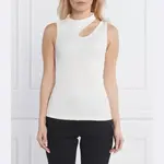 Облегающий топ драка Hugo, белый - фото