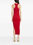 Courrèges облегающее платье миди, красный - фото 4