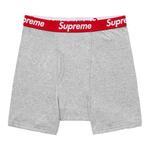 Боксеры Supreme x Hanes Boxer Briefs (2 Pack), Heather Grey - фото