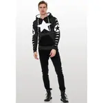 Толстовка с капюшоном Rusty Neal и крупной звездой, черно-белый - фото 4