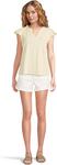 Топ Mod-o-doc Sleeveless Ruffle Top, цвет Sweet Cream - фото 5