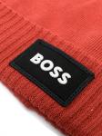BOSS Kidswear шапка бини с вышитым логотипом, оранжевый - фото 2