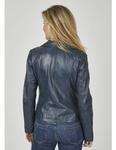 Кожаная куртка 7eleven Gunea, темно синий - фото 3