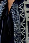 Кардиган Oui Cardigan, Dark Blue White/Dark Blue - фото 4